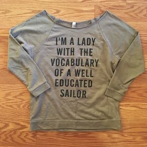 Grey 3/4 Graphic Tee